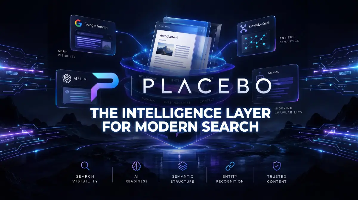 PLACEBO SEO Core Interface Mockup